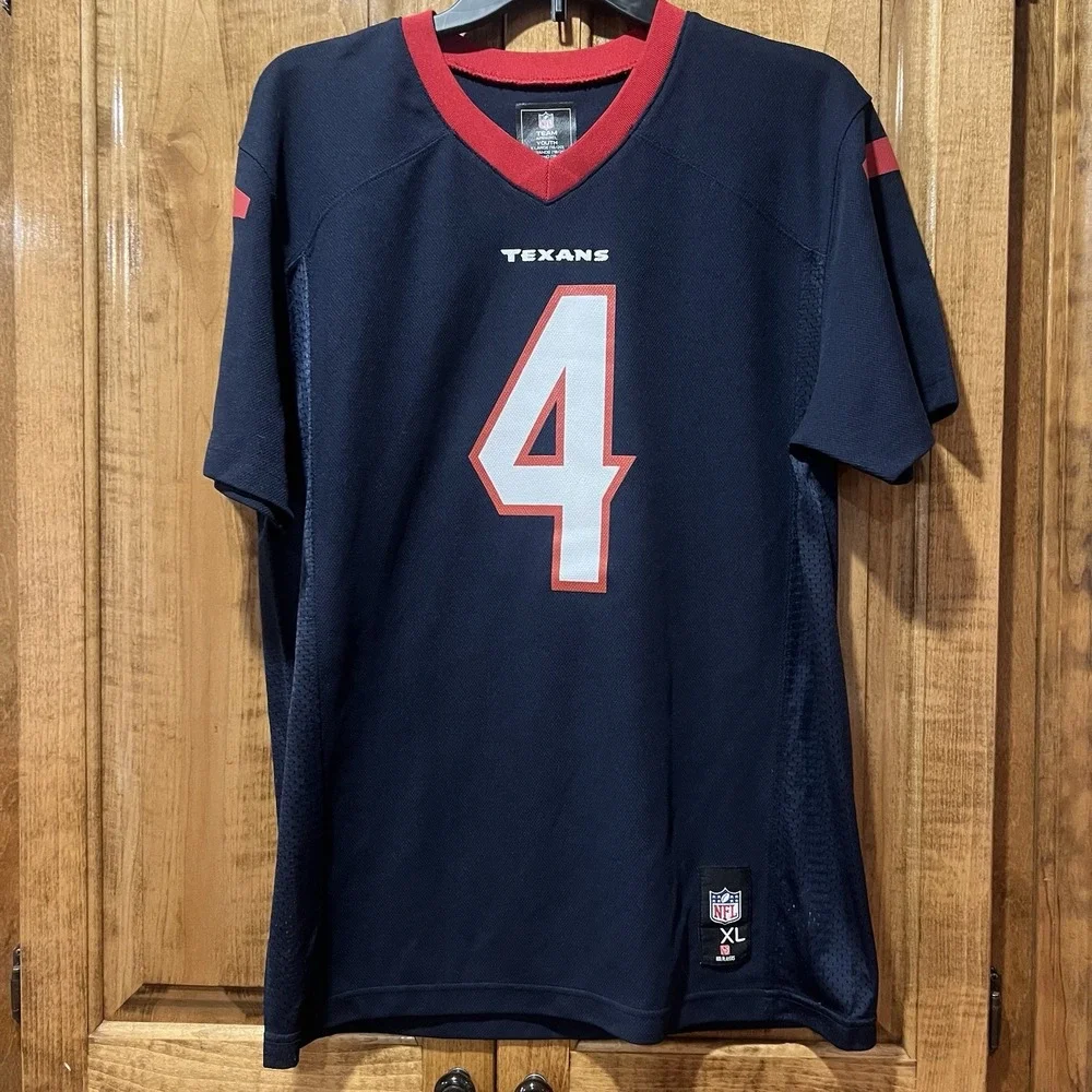 Nike NFL Houston Texans Deshaun Watson‎ #4 Jersey Navy Youth Boys Size XL 18/20